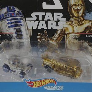 𝅺HOT Wheels | Star Wars Rogue One | C-3PO & R2-D2 | Character Car | 2-Pack